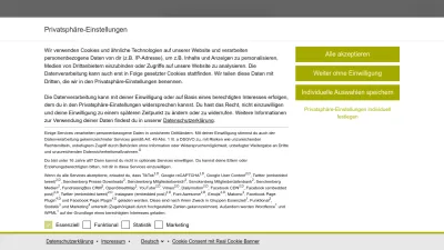Screenshot of Senckenberg.de