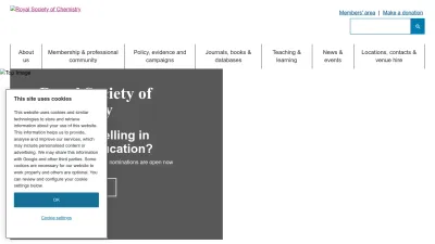 Screenshot of Rsc.org