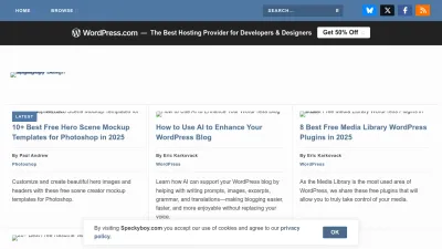 Screenshot of Speckyboy.com