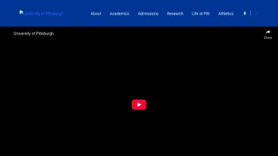 Screenshot preview of pitt.edu