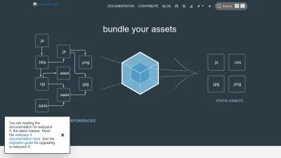 Screenshot of Webpack.js.org