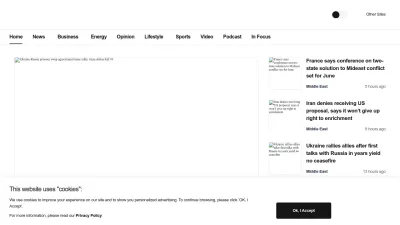 Screenshot of English.alarabiya.net