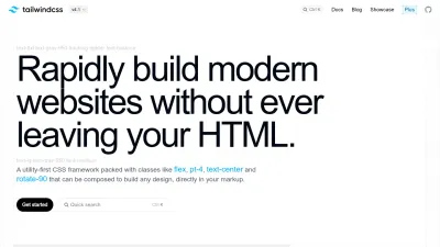 Screenshot of Tailwindcss.com