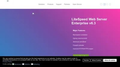 Screenshot of Litespeedtech.com