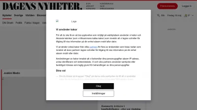 Screenshot of Dn.se