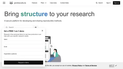 Screenshot of Protocols.io