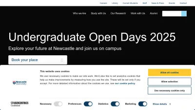 Screenshot of Ncl.ac.uk