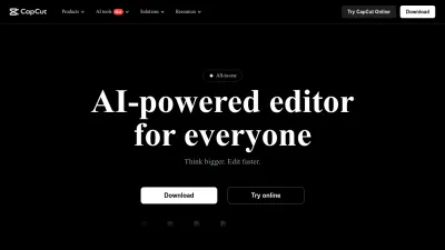 Screenshot of Capcut.com