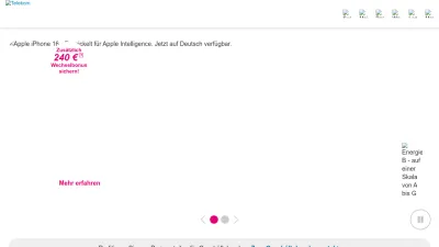 Screenshot preview of telekom.de