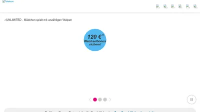 Screenshot of Telekom.de
