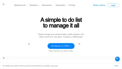 Screenshot preview of any.do
