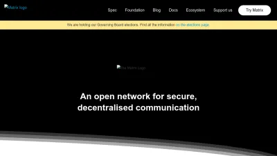 Screenshot preview of matrix.org