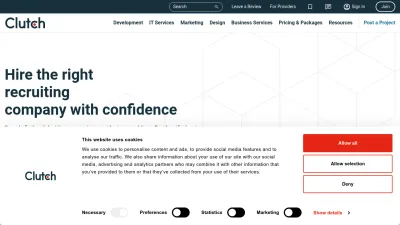 Screenshot of Clutch.co