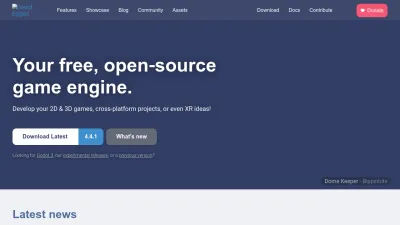Screenshot of Godotengine.org