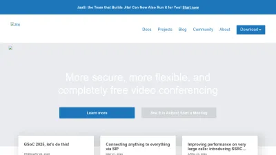 Screenshot of Jitsi.org