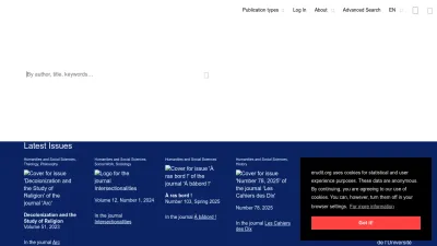 Screenshot of Erudit.org