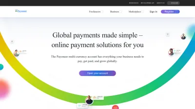 Screenshot preview of payoneer.com