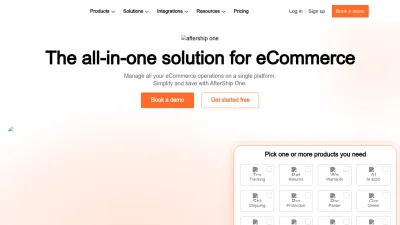 Screenshot of Aftership.com