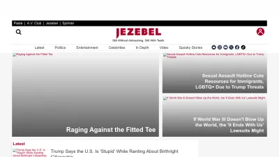 Screenshot preview of jezebel.com