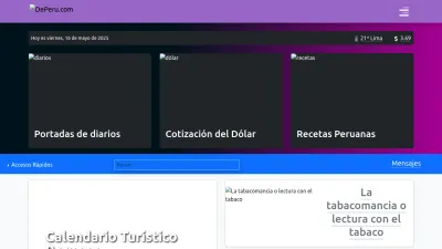 Screenshot of Deperu.com