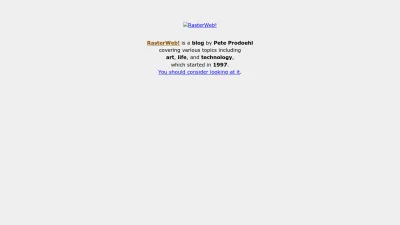Screenshot of Rasterweb.net