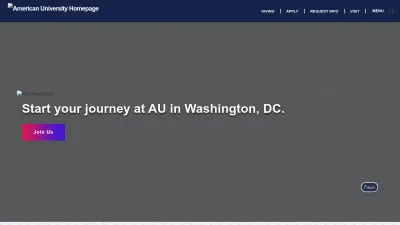 Screenshot of American.edu