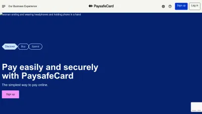 Screenshot of Paysafecard.com