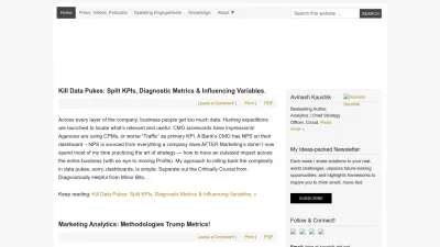 Screenshot of Kaushik.net