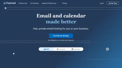 Screenshot preview of fastmail.com