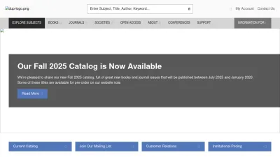 Screenshot preview of dukeupress.edu