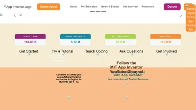 Screenshot preview of appinventor.mit.edu