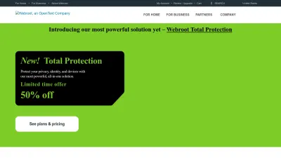 Screenshot preview of webroot.com