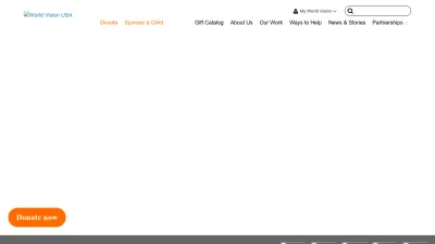 Screenshot of Worldvision.org