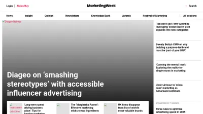Screenshot of Marketingweek.com