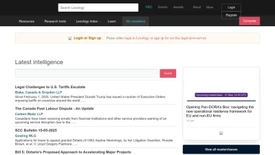 Screenshot of Lexology.com