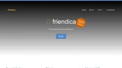 Screenshot preview of friendi.ca