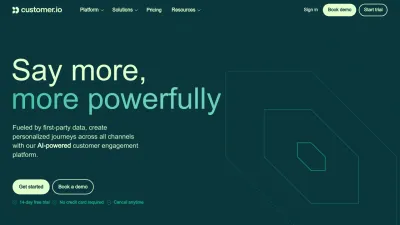 Screenshot of Customer.io