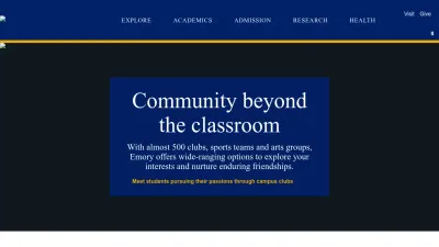 Screenshot preview of emory.edu