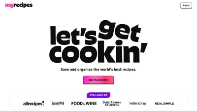 Screenshot preview of myrecipes.com