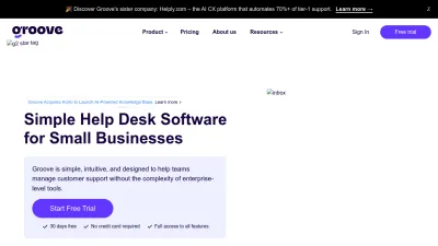 Screenshot of Groovehq.com