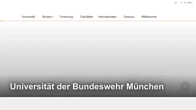 Screenshot of Unibw.de