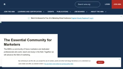 Screenshot preview of ama.org