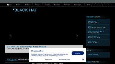 Screenshot of Blackhat.com