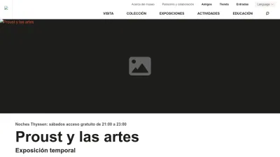 Screenshot preview of museothyssen.org