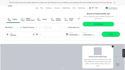 Screenshot of Airasia.com