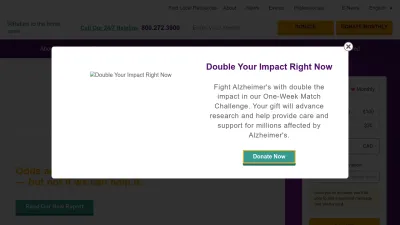 Screenshot of Alz.org