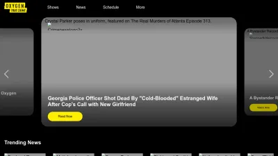 Screenshot of Oxygen.com
