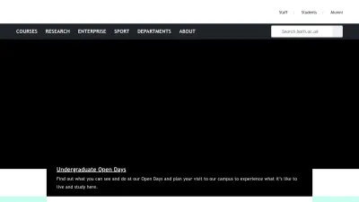 Screenshot preview of bath.ac.uk