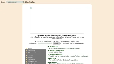 Screenshot preview of arachnoid.com