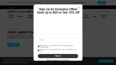 Screenshot preview of anker.com
